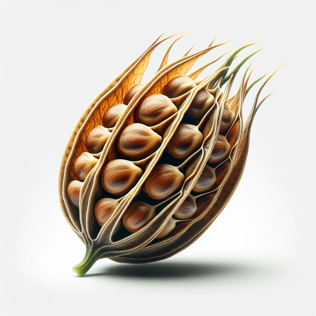 Abrus precatorius Seed — botanical anatomy illustration