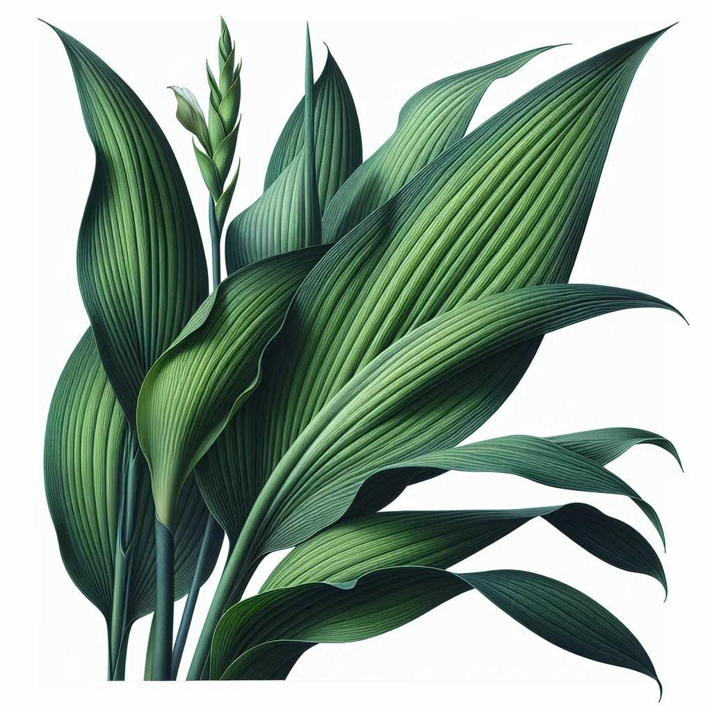 Acidanthera Leaf — botanical anatomy illustration