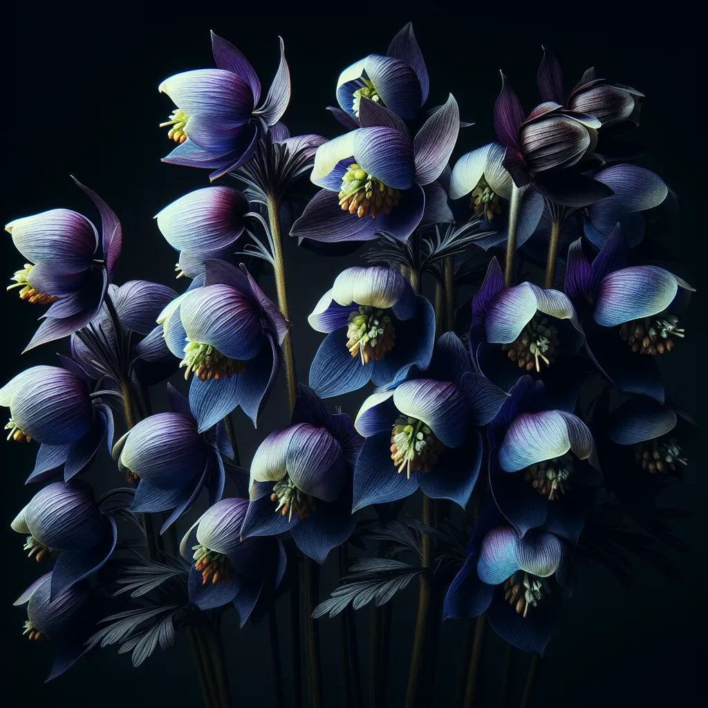 Aconite Flower — botanical anatomy illustration