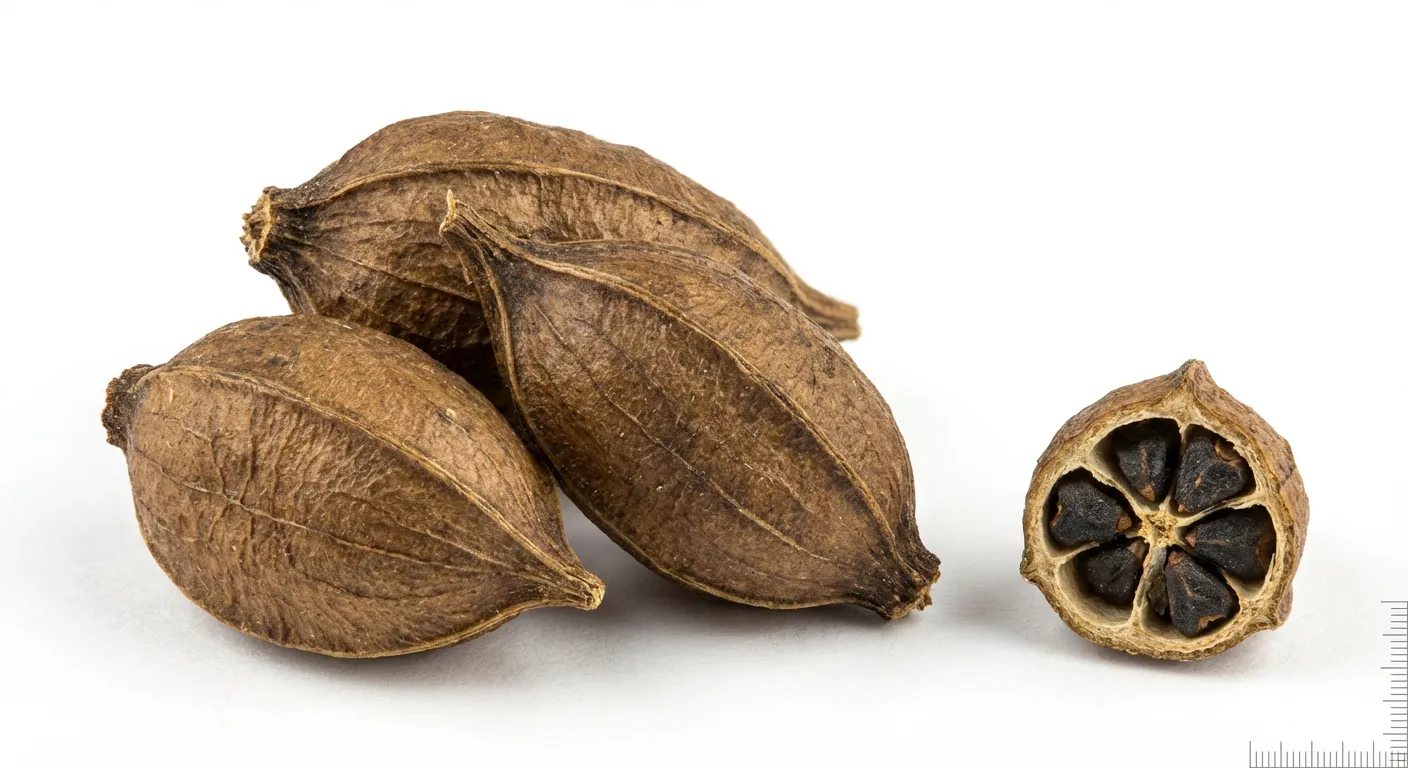 Aconite Fruit — botanical anatomy illustration