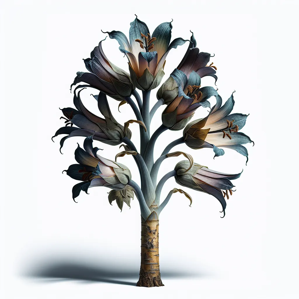 Adenophora Bark & Stem — botanical anatomy illustration