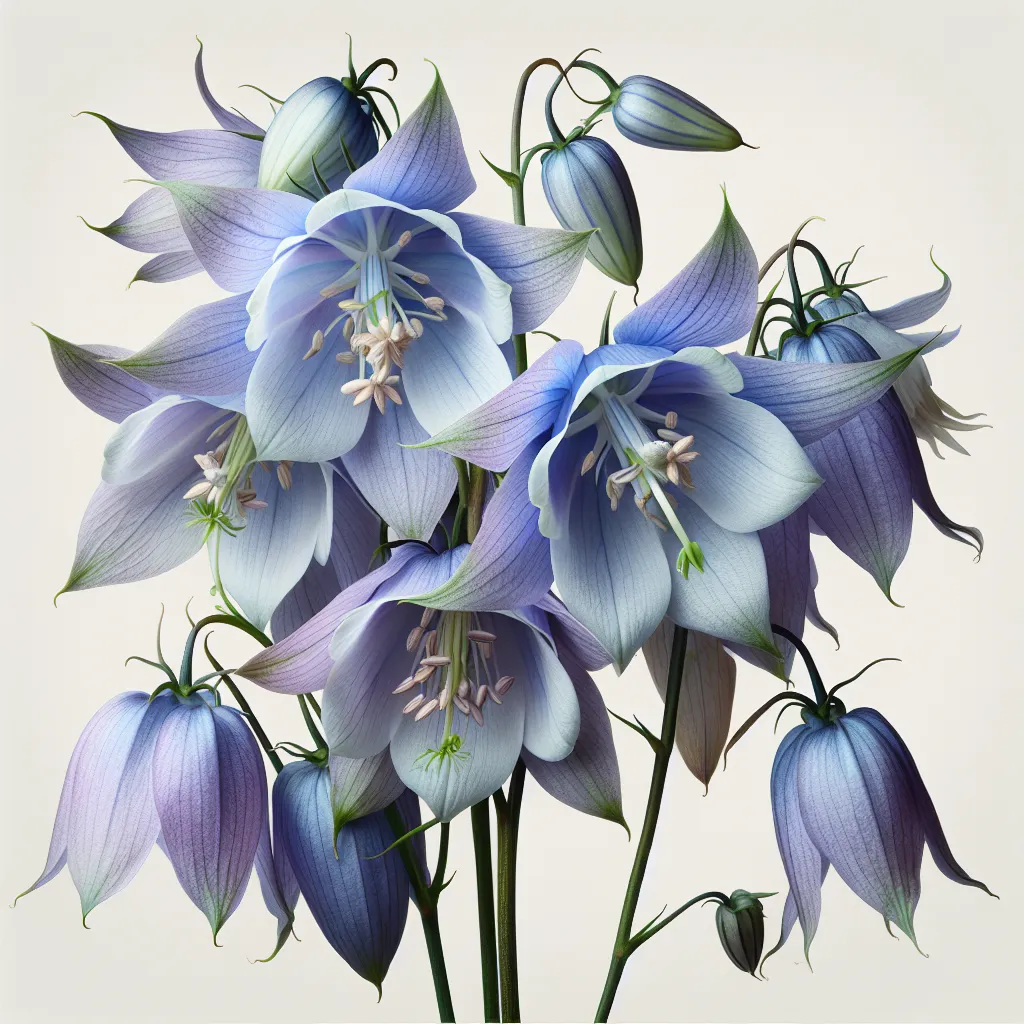 Adenophora Flower — botanical anatomy illustration