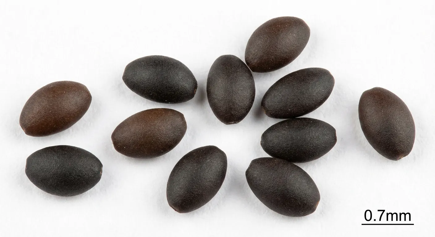 Adenophora Seed — botanical anatomy illustration