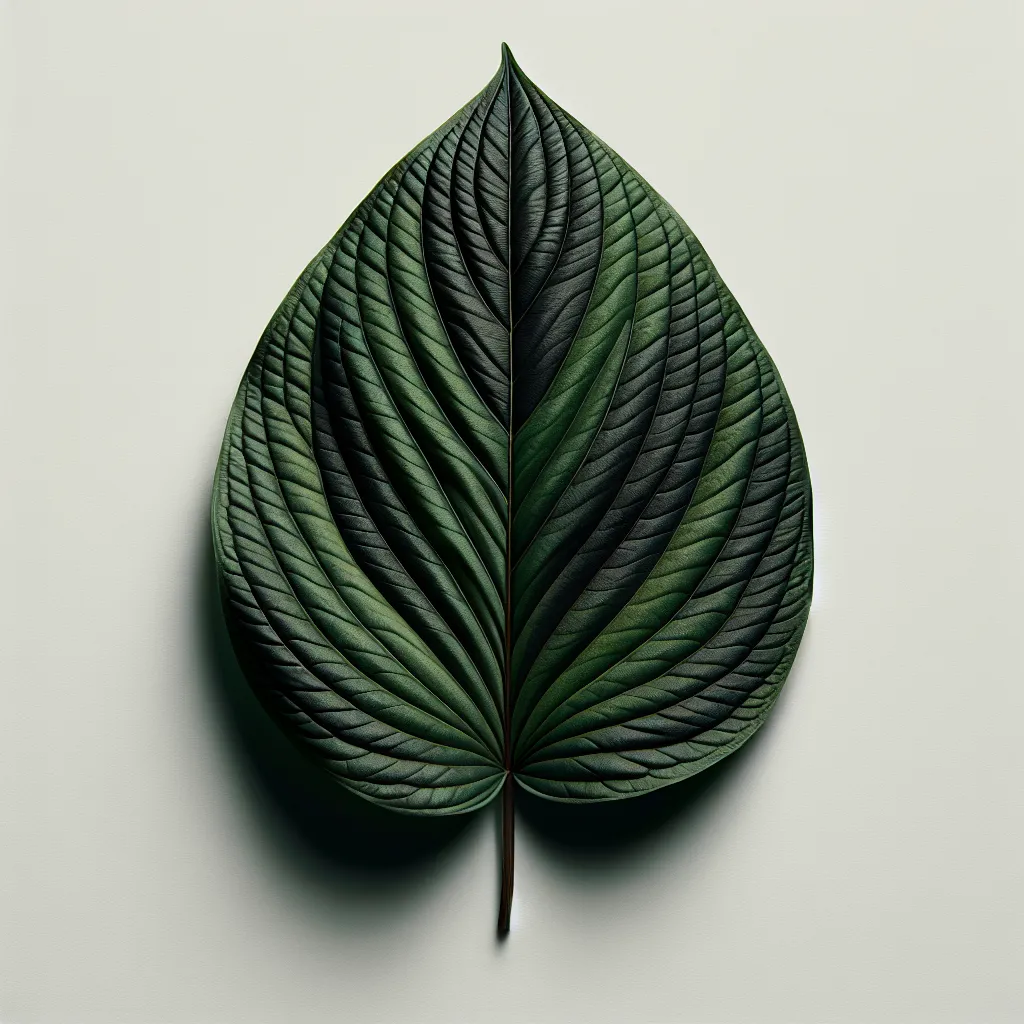 Adhatoda Leaf — botanical anatomy illustration