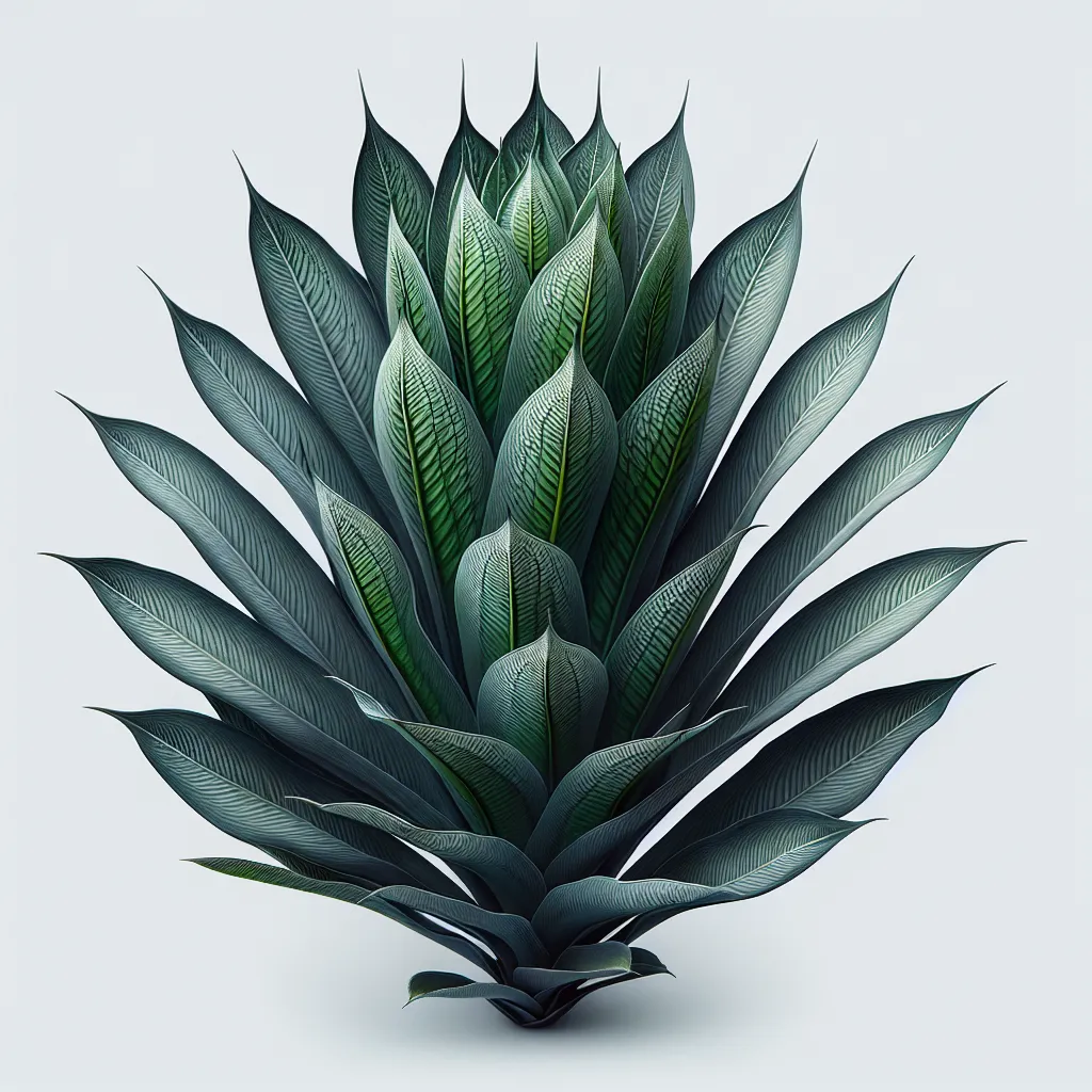 Aechmea Leaf — botanical anatomy illustration