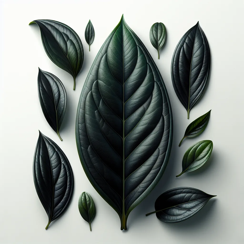 Aeschynanthus Mona Lisa Leaf — botanical anatomy illustration