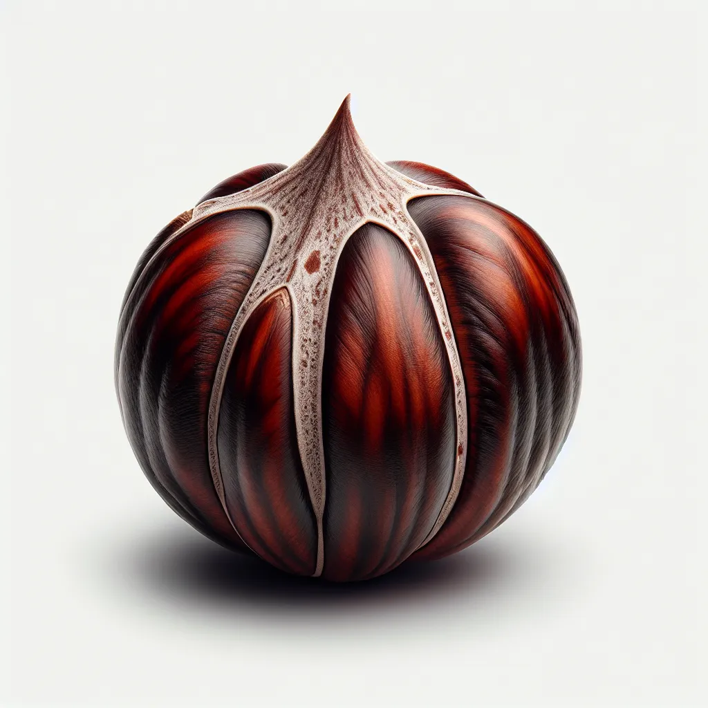 Aesculus Indica Seed — botanical anatomy illustration