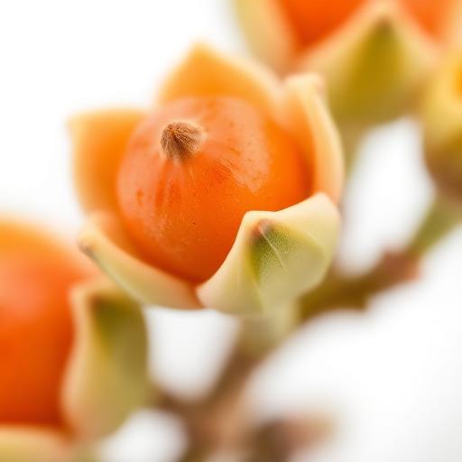Ashwagandha Fruit — botanical anatomy illustration