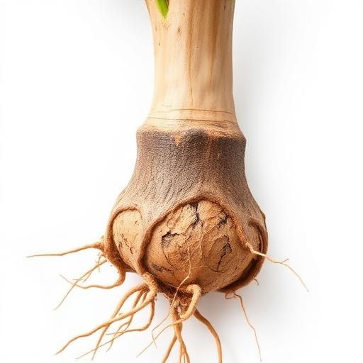 Bashak (Malabar Nut) Root System — botanical anatomy illustration