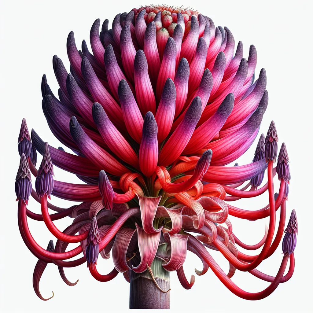 Grains of Paradise Flower — botanical anatomy illustration