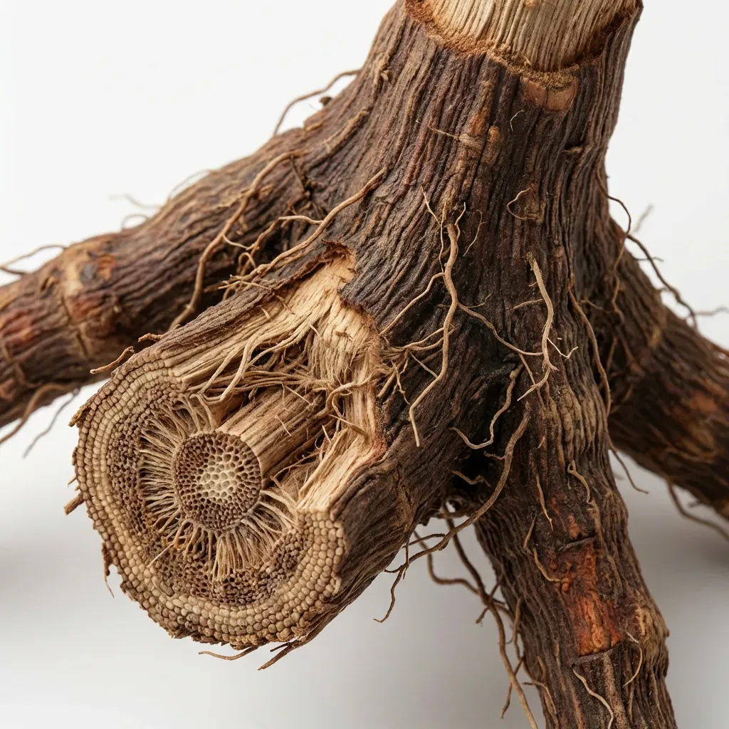 Jatamansi (Spikenard) Root System — botanical anatomy illustration