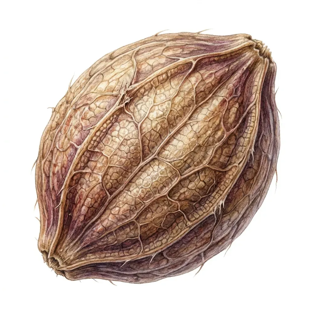 Jatamansi (Spikenard) Seed — botanical anatomy illustration