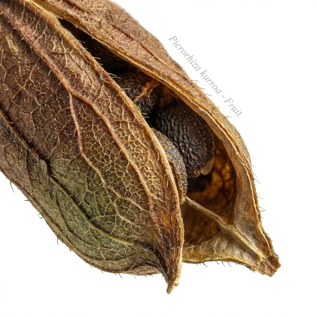 Kutki Fruit — botanical anatomy illustration