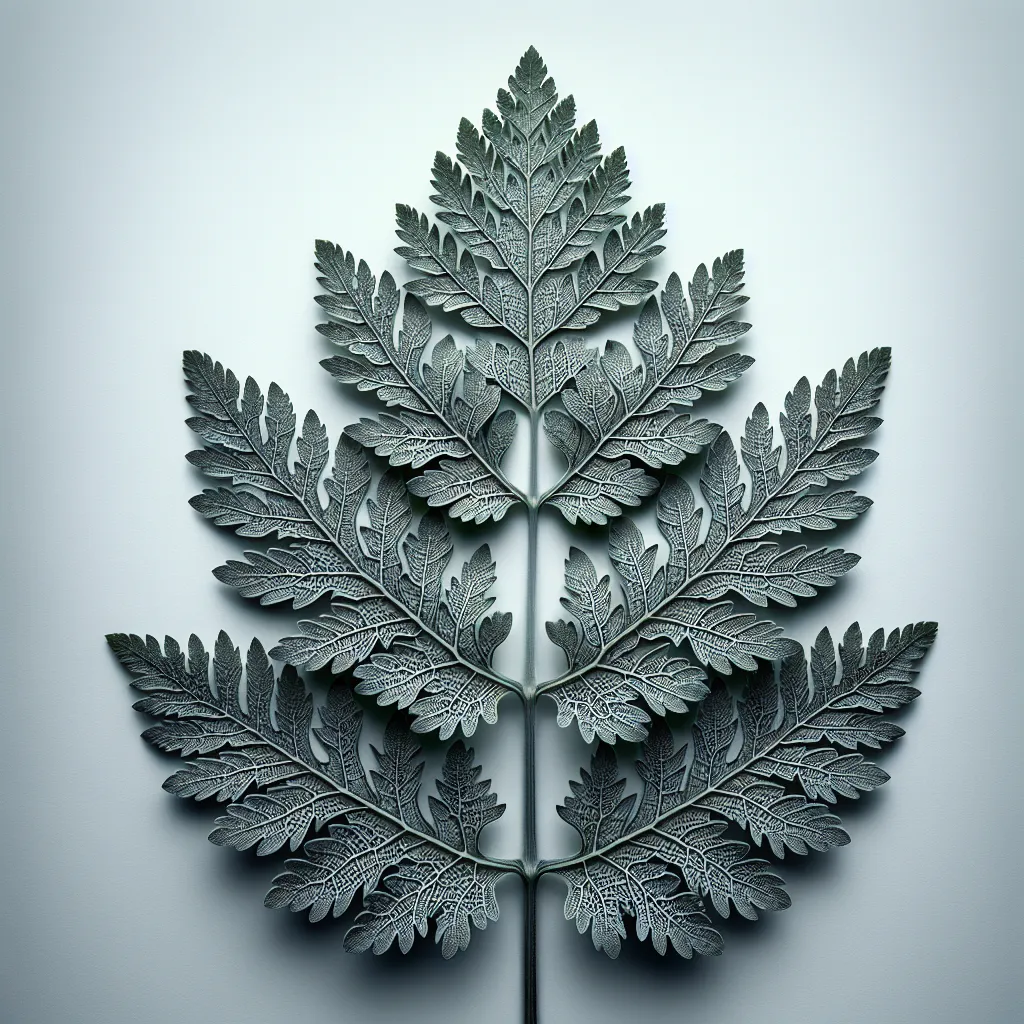 Moonshine Yarrow Leaf — botanical anatomy illustration