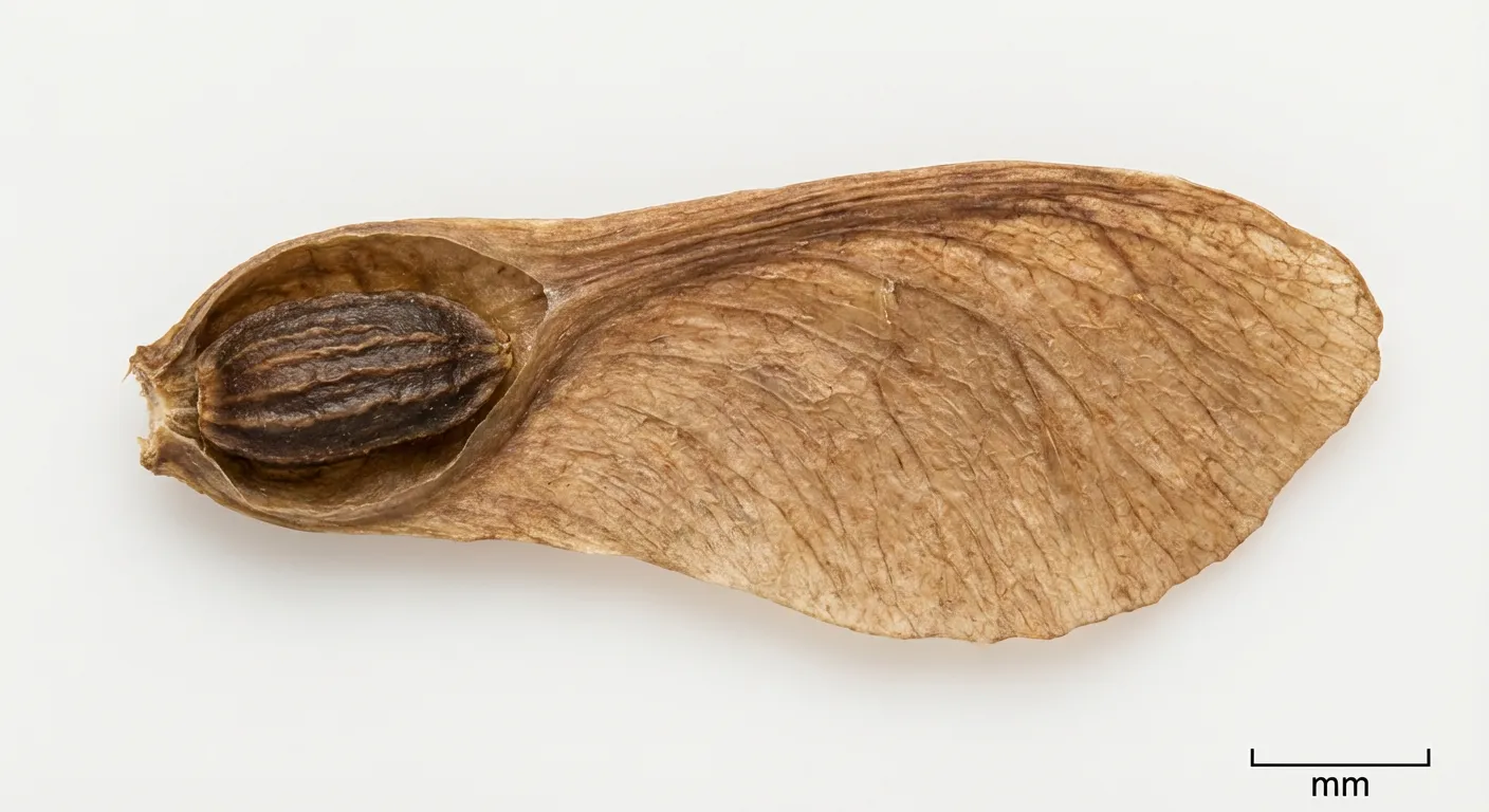 Paperbark Maple Seed — botanical anatomy illustration