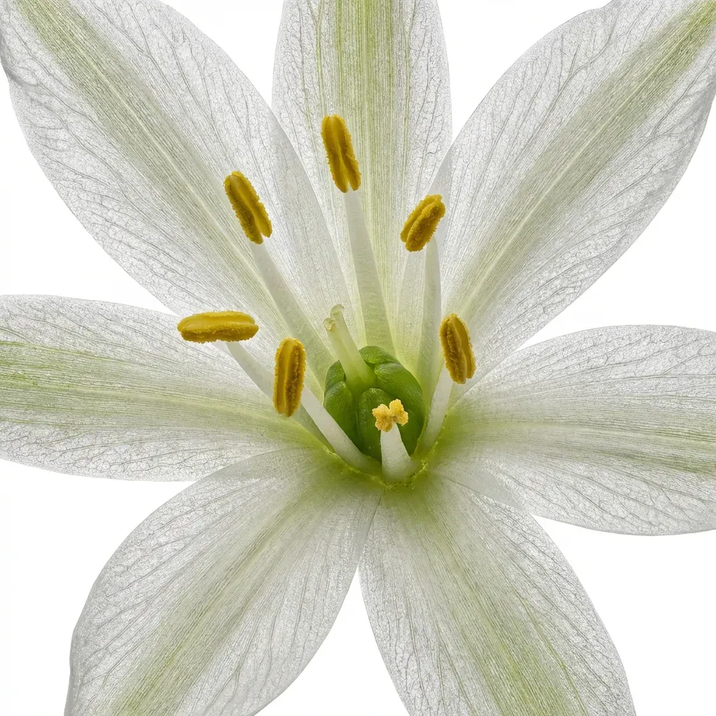 Safed Musli Flower — botanical anatomy illustration