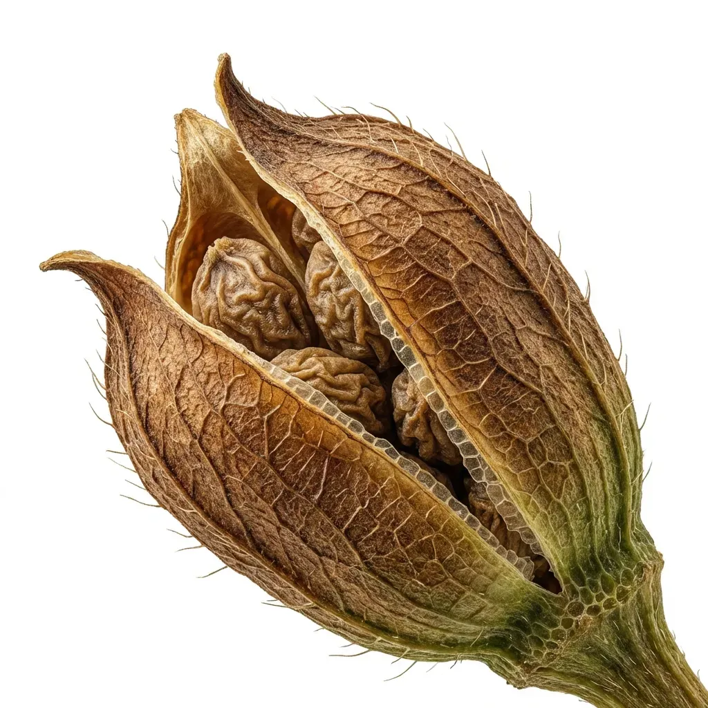 Safed Musli Fruit — botanical anatomy illustration