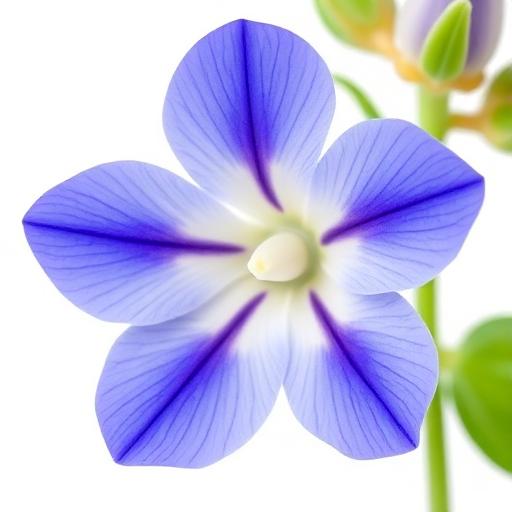 Shankhpushpi Flower — botanical anatomy illustration