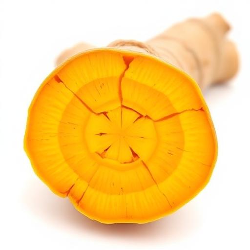 Turmeric Root System — botanical anatomy illustration