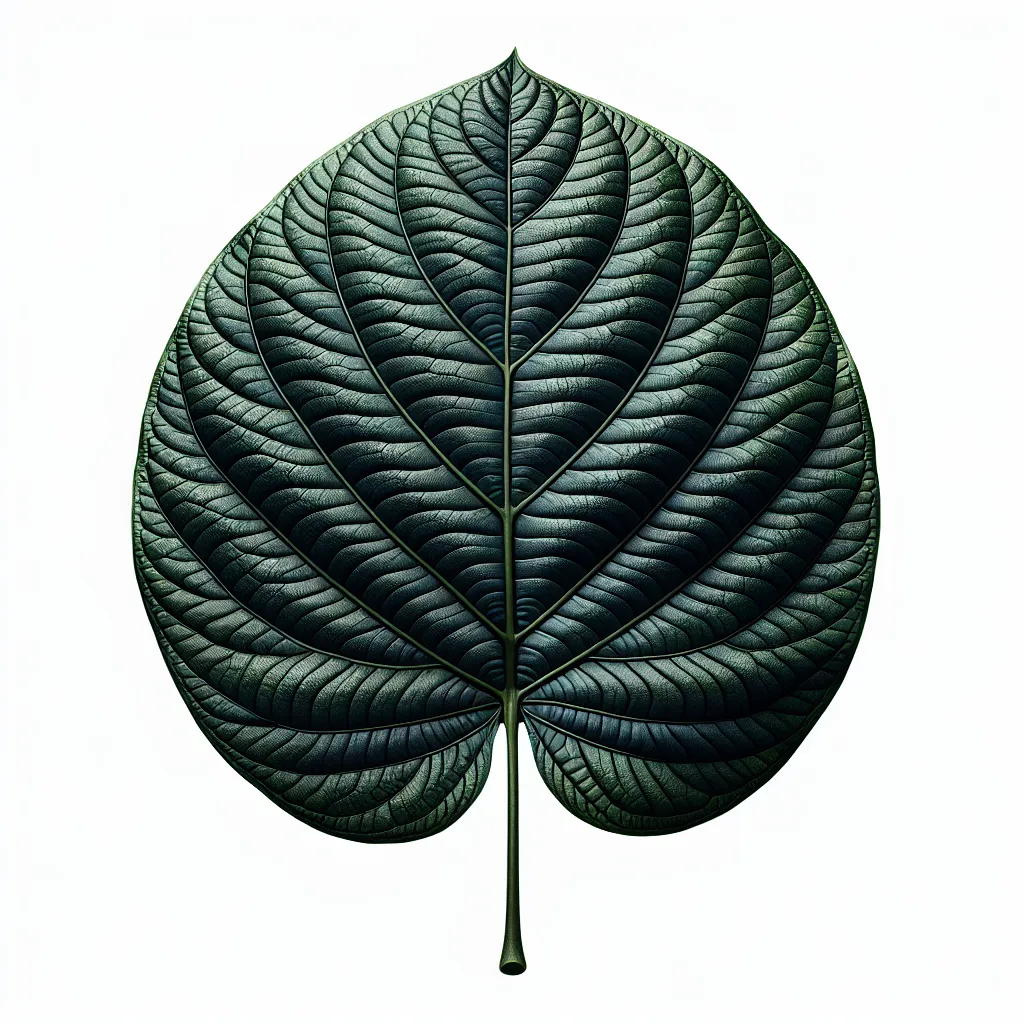 Abuta leaf structure and venation pattern close-up