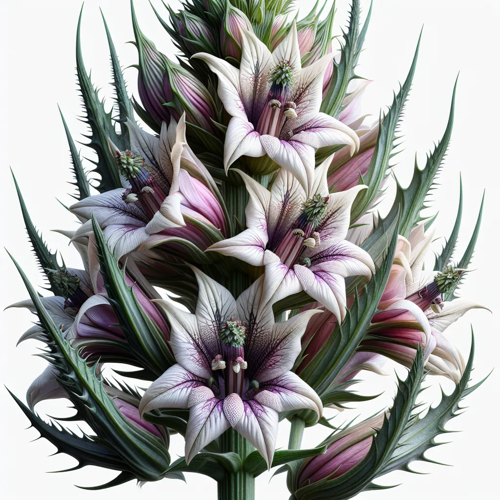 Acanthus Flower — botanical anatomy illustration