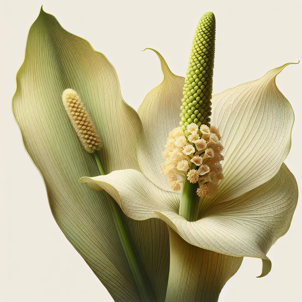 Acorus Flower — botanical anatomy illustration