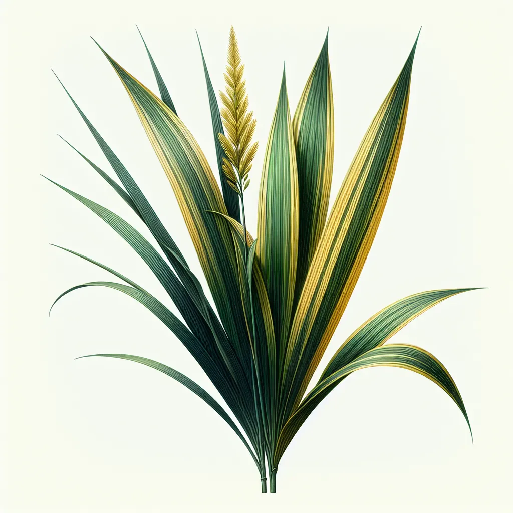 Acorus Leaf — botanical anatomy illustration
