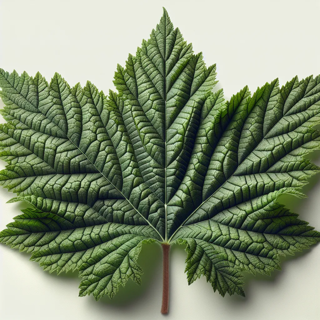 Actaea Leaf — botanical anatomy illustration
