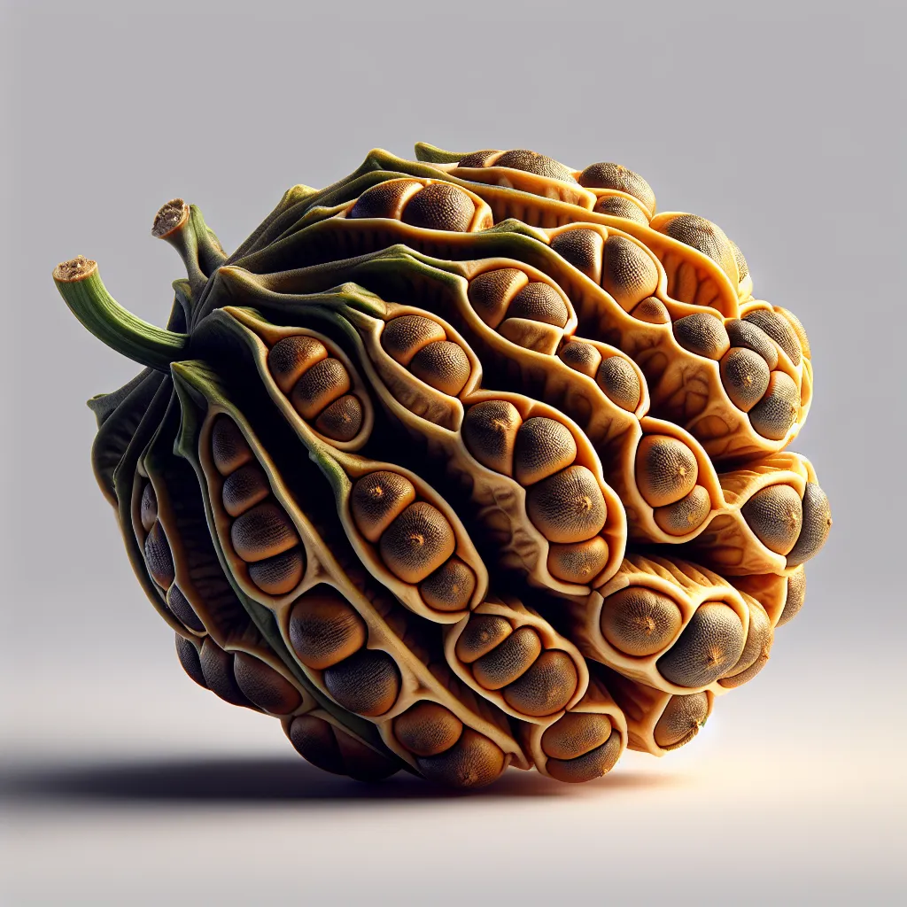 Adromischus Cristatus Fruit — botanical anatomy illustration