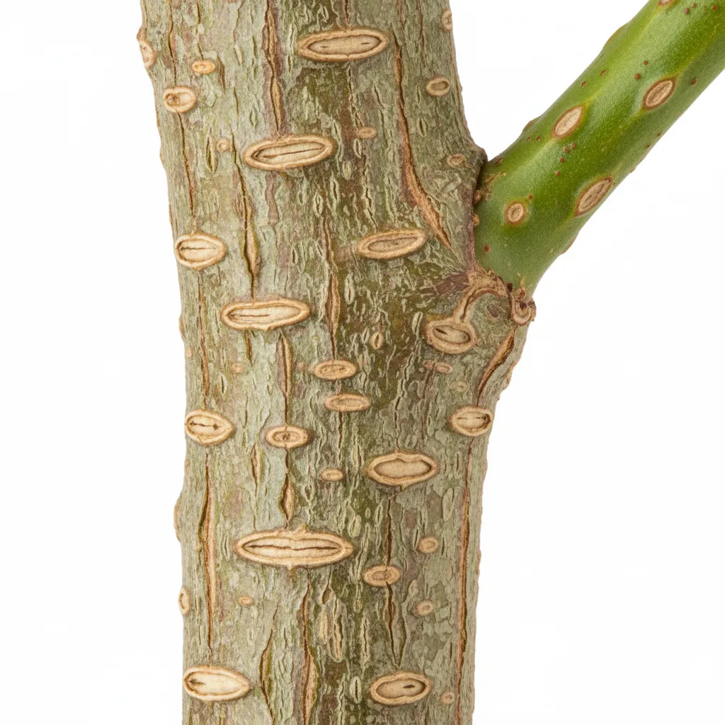 Buchu Bark & Stem — botanical anatomy illustration