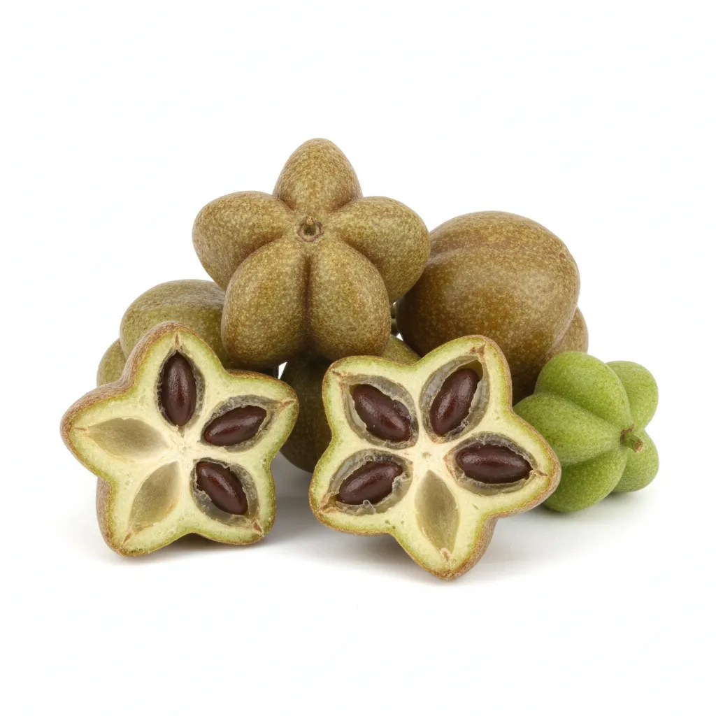 Buchu Fruit — botanical anatomy illustration