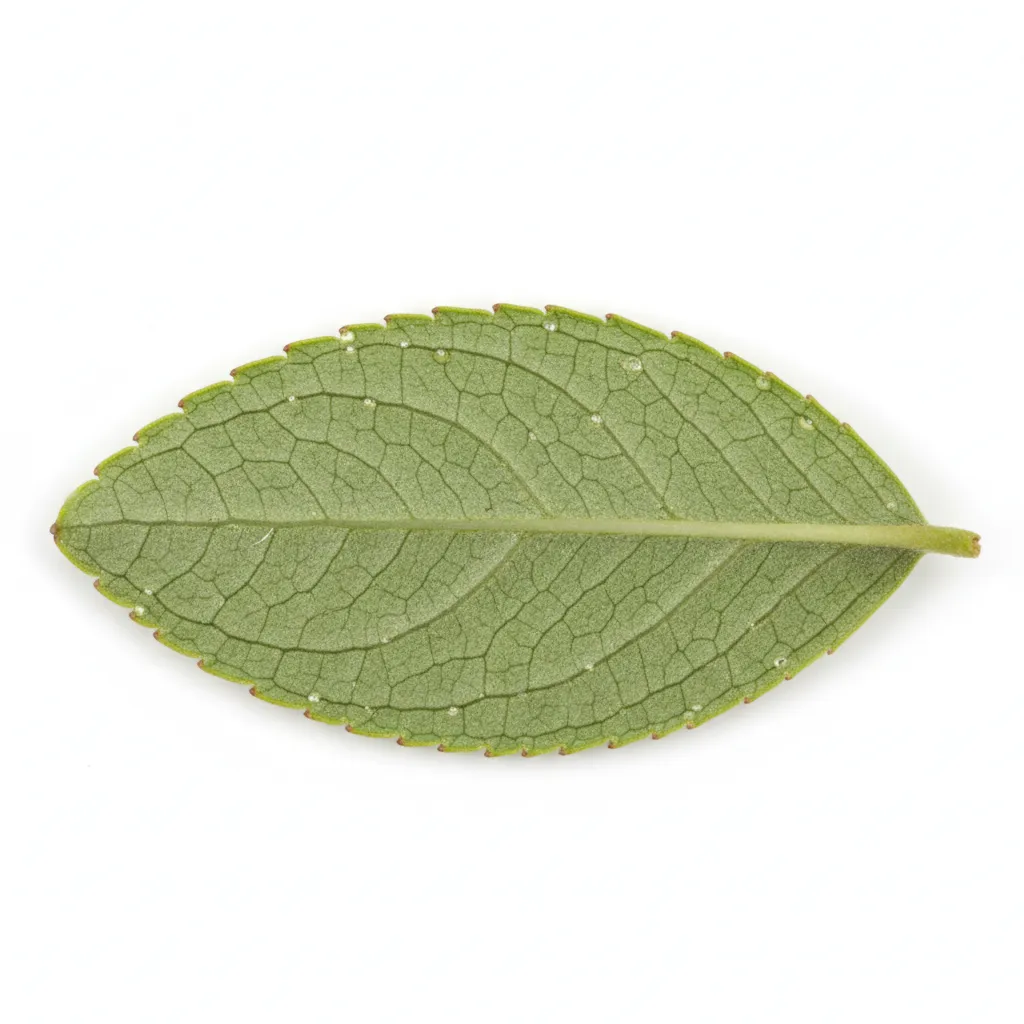 Buchu Leaf — botanical anatomy illustration