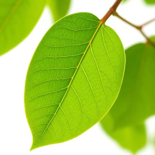 Arjun Leaf — botanical anatomy illustration