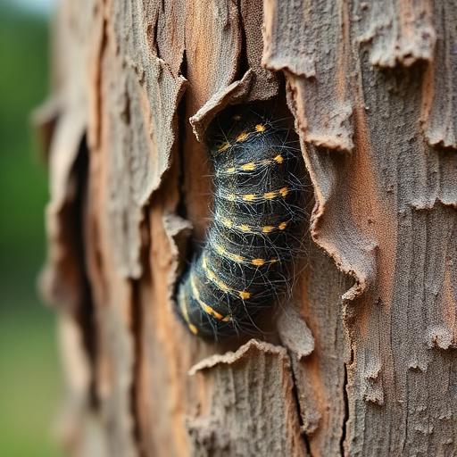Bark Eating Caterpillar