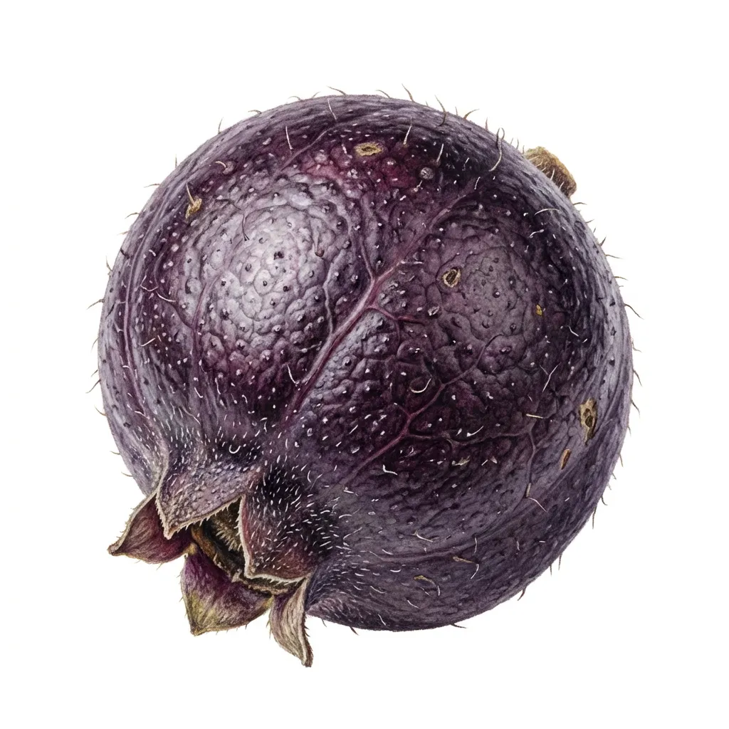 Agnimanth Fruit — botanical anatomy illustration