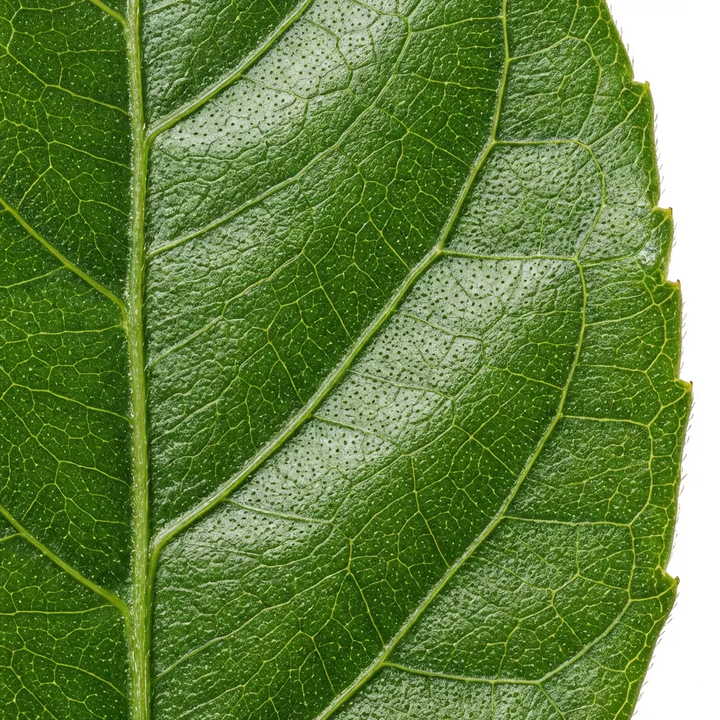 Amlaki Rasayana Leaf — botanical anatomy illustration