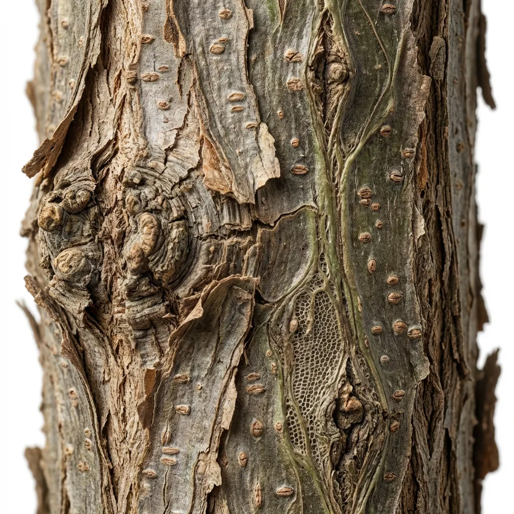 Hadjod Bark & Stem — botanical anatomy illustration