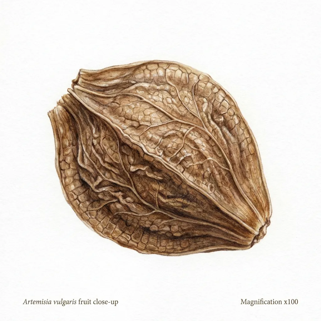 Nagadamani Fruit — botanical anatomy illustration