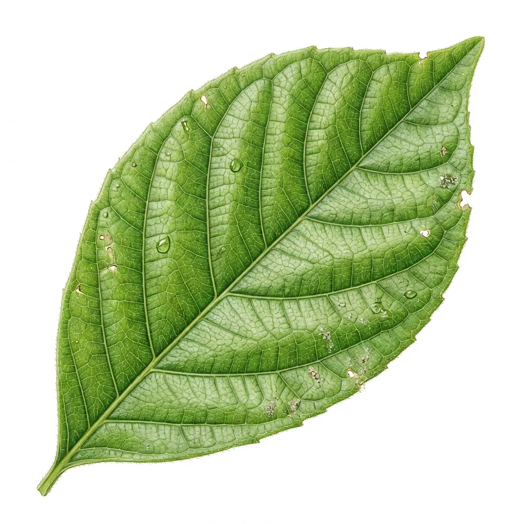 Patala leaf structure and venation pattern close-up