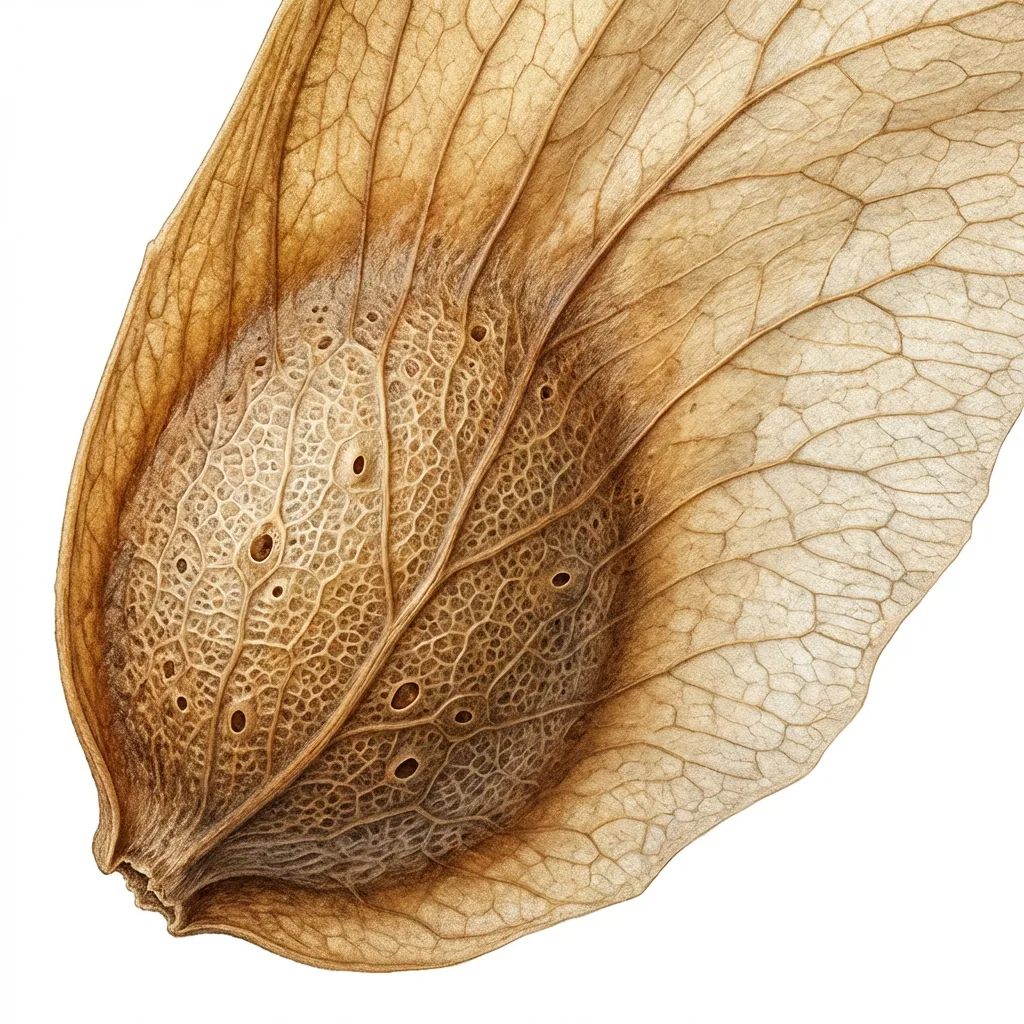 Patala Seed — botanical anatomy illustration