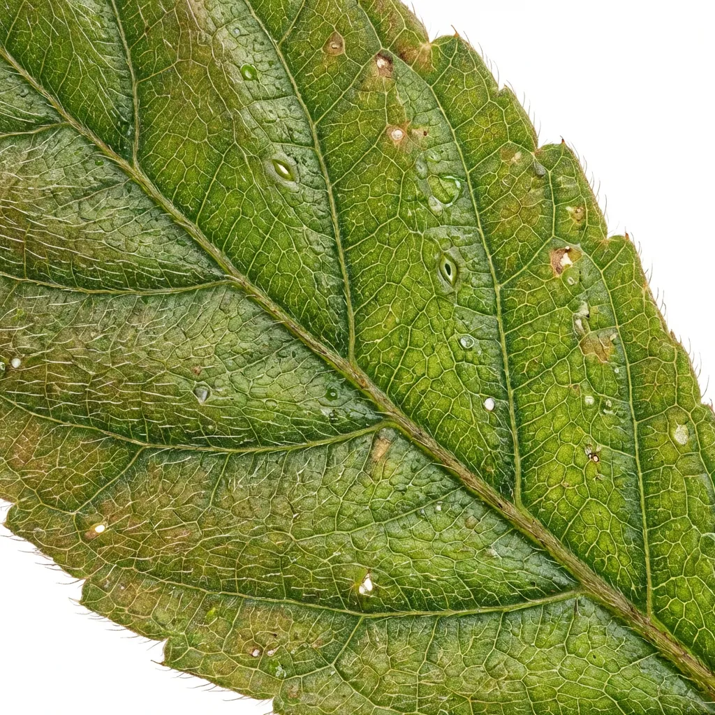 Prishniparni leaf structure and venation pattern close-up