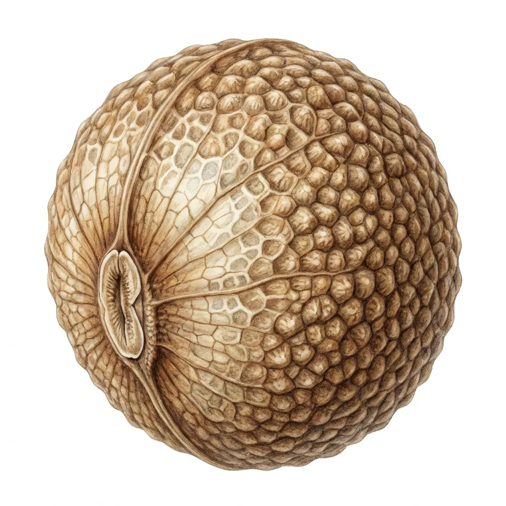 Prishniparni Seed — botanical anatomy illustration
