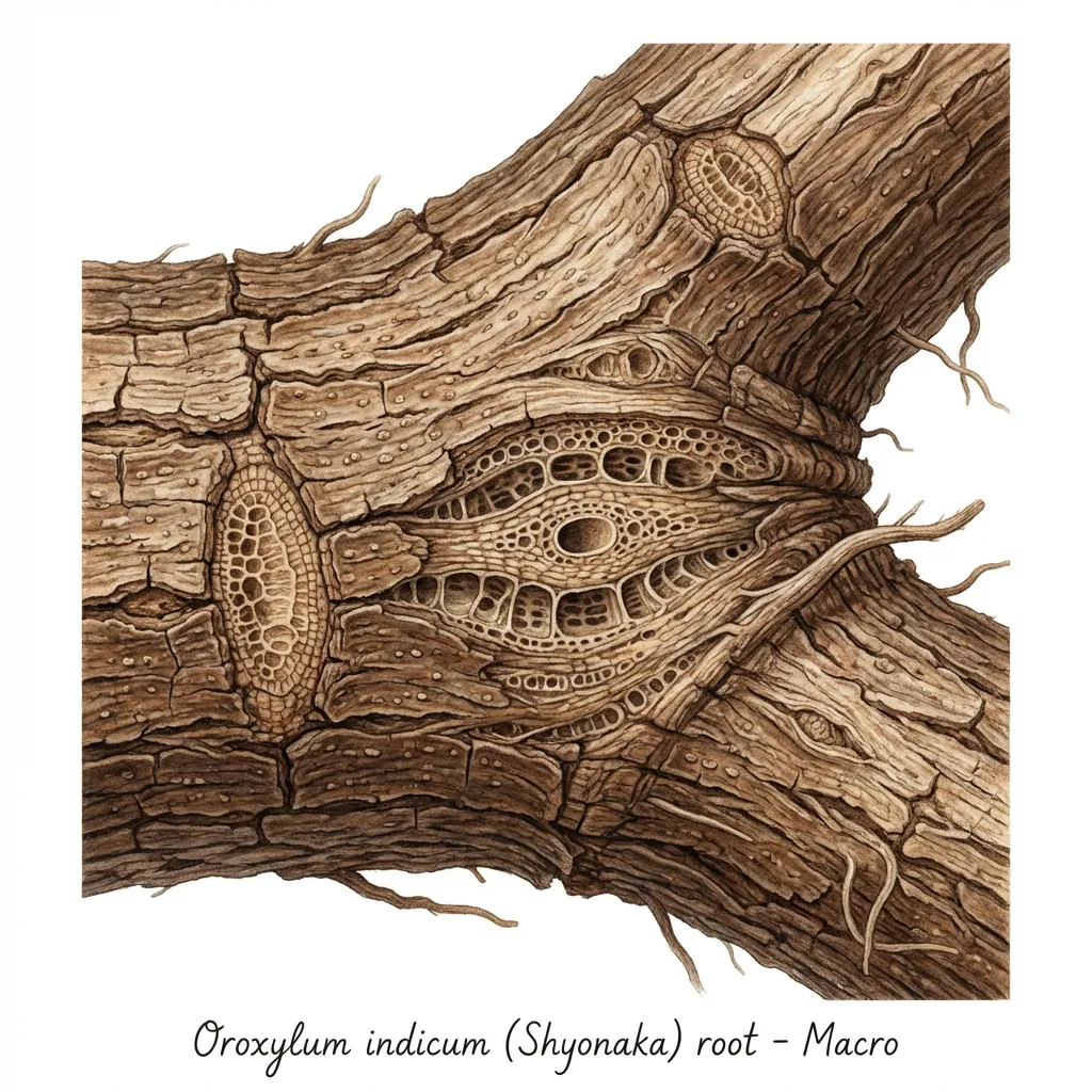 Shyonaka Root System — botanical anatomy illustration