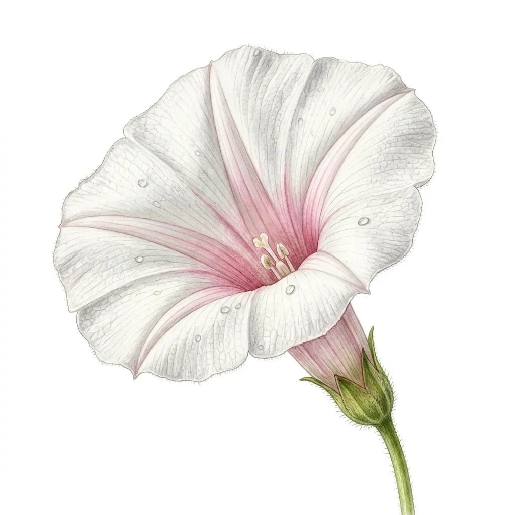 Trivrit Flower — botanical anatomy illustration