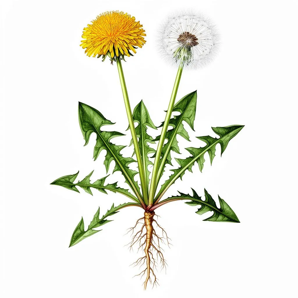 Dandelion plant in natural habitat - complete guide