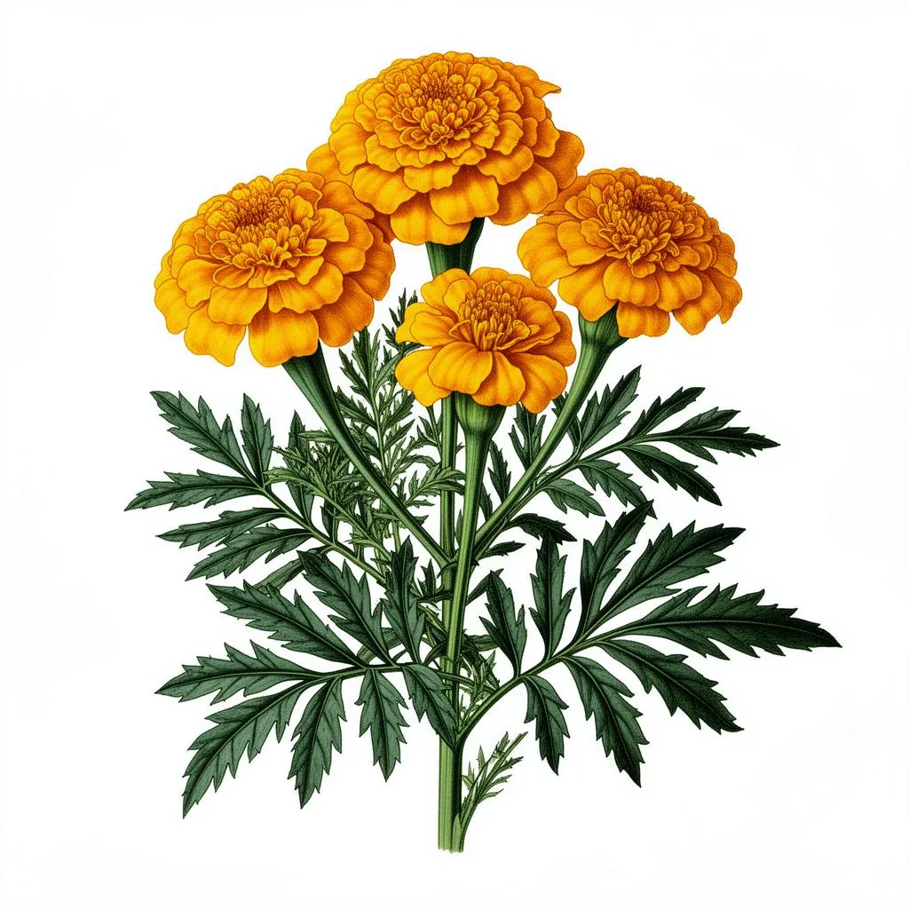 Marigold plant in natural habitat - complete guide