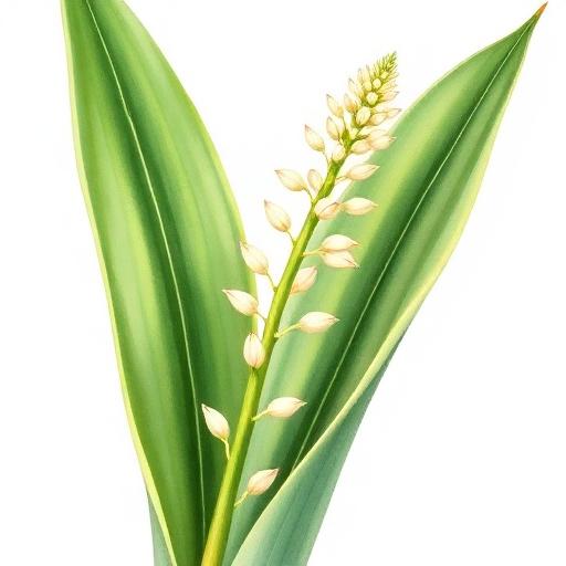 Snake Plant Flower — botanical anatomy illustration