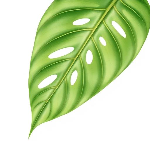 Monstera Leaf — botanical anatomy illustration