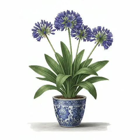 Agapanthus Storm Cloud plant in natural habitat - complete guide