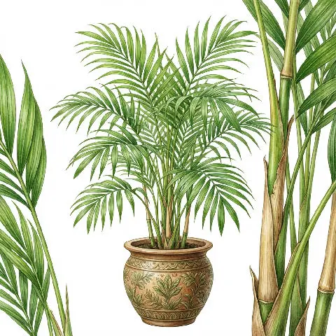 Bamboo Palm plant in natural habitat - complete guide